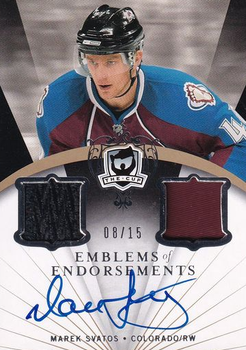 AUTO patch MAREK SVATOŠ 07-08 UD The CUP Emblems of Endorsements /15